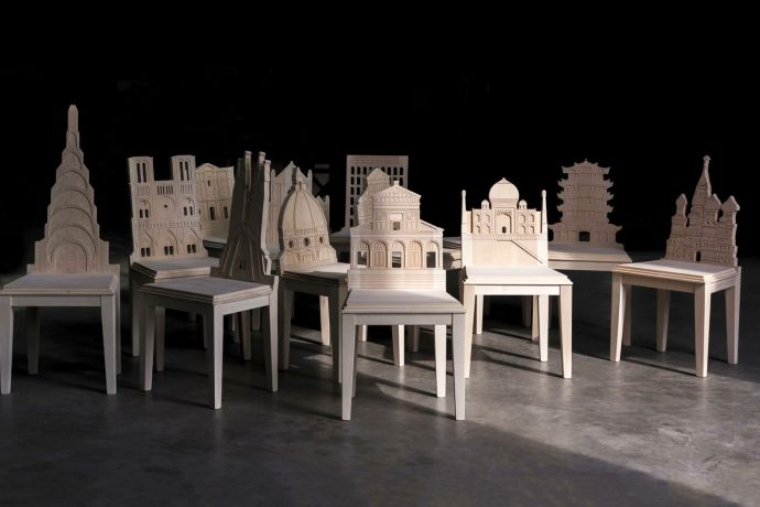 Iconic architectural monuments become furniture design details with the CITYNG chair series