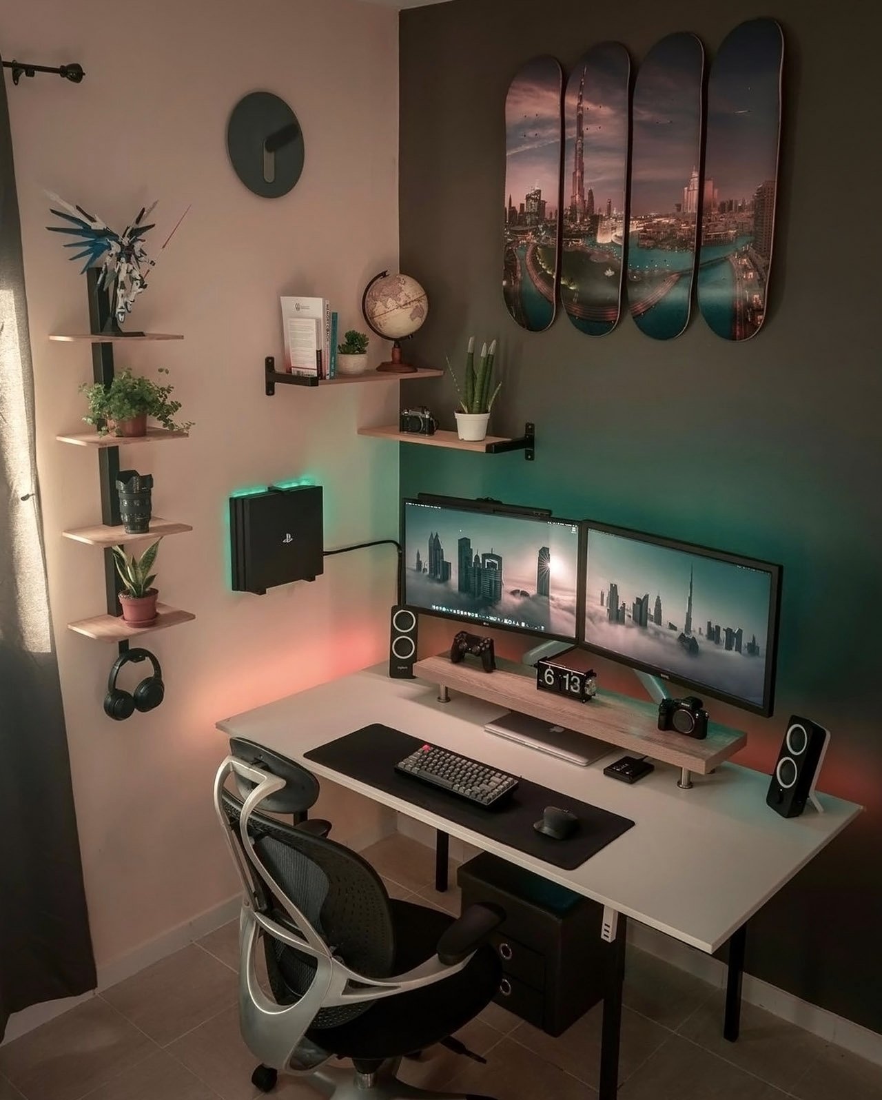 Desk Setups To De Clutter Your Home, Cool Office Desk Setup