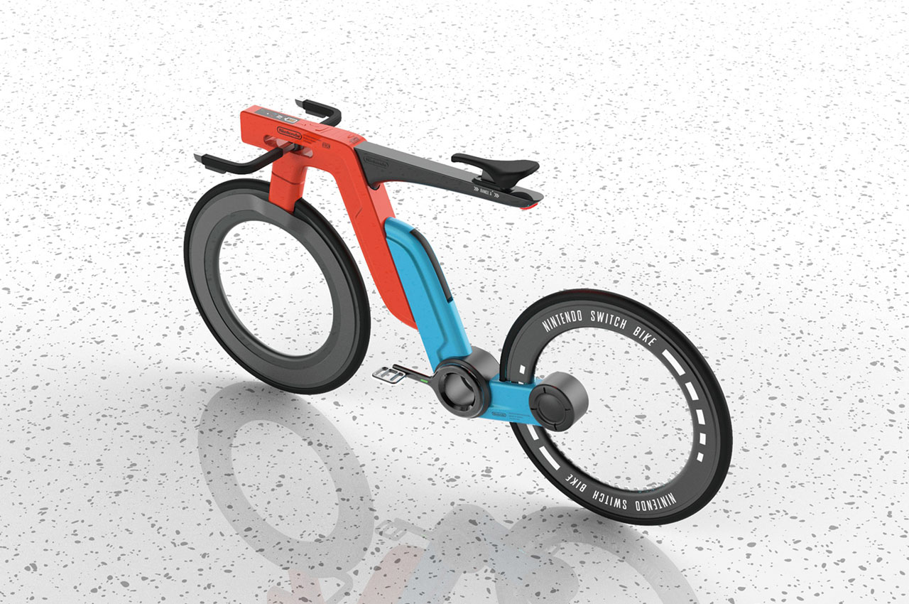 A sleek Nintendo Switch Bike like this would tempt the gamers step out and play! - Yanko Design