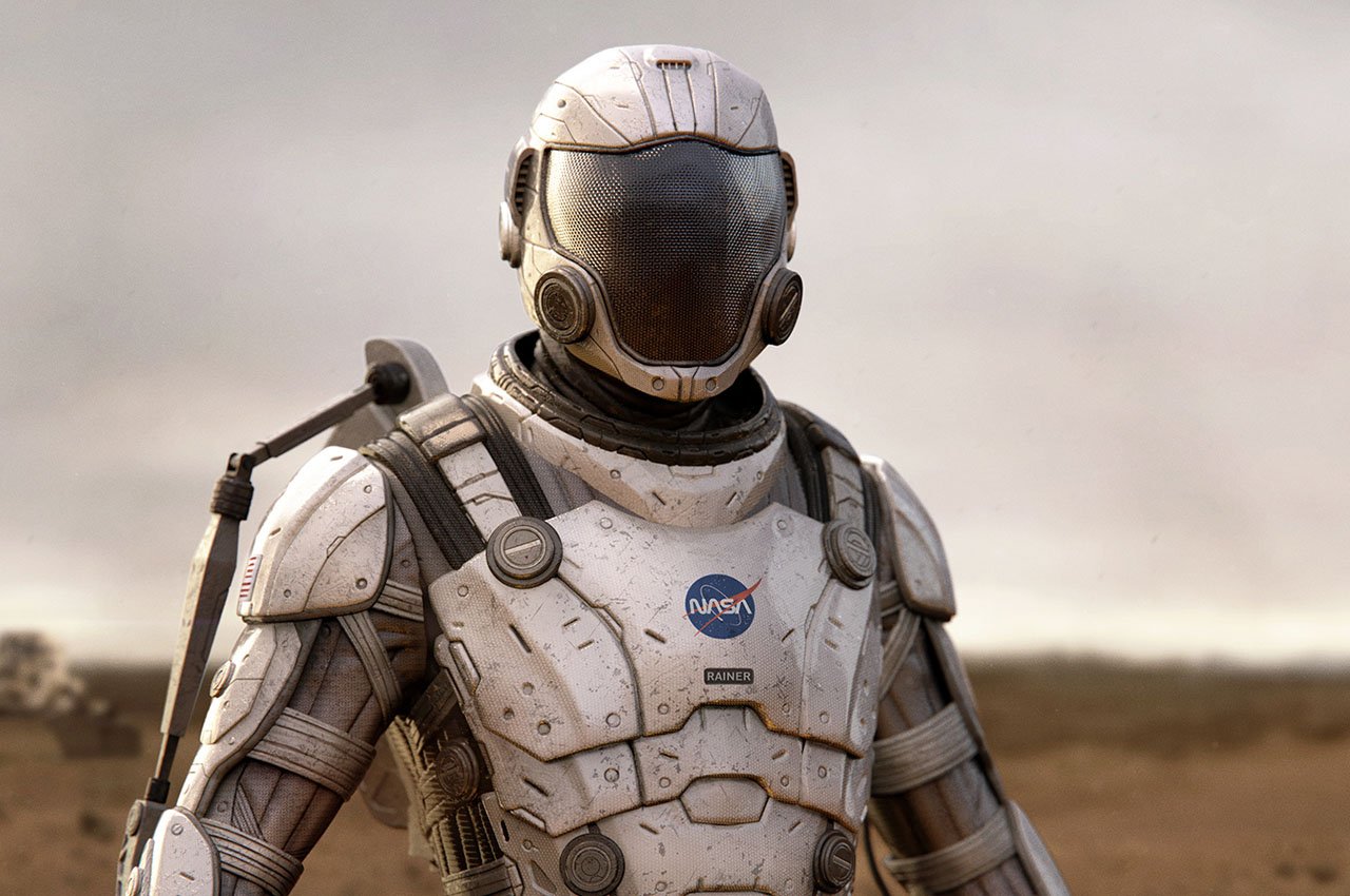 This NASA exoskeleton spacesuit designed for inter-galactic space  exploration has strong Halo-inspired vibes! - Yanko Design