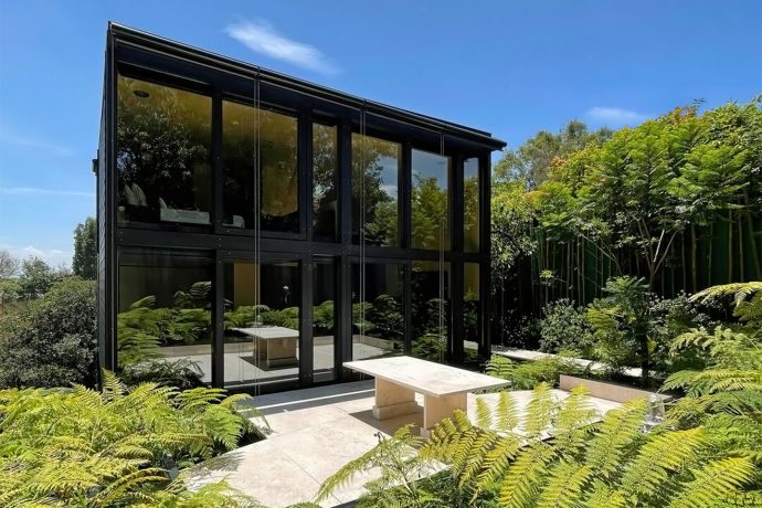 This prefab house is an energy-efficient & modular dwelling made entirely from aluminum!