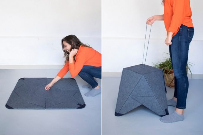 This rug doubles up as seating – we can’t get enough of it’s transforming furniture design!