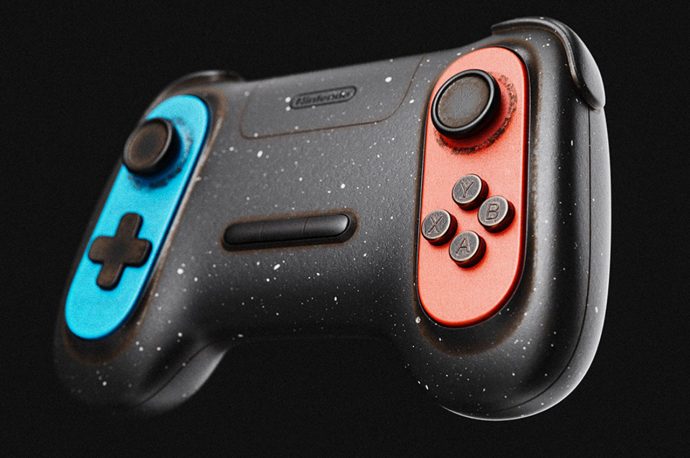 This textured Nintendo Gamepad is the perfect blend of Joy-Con + Switch Pro Controller