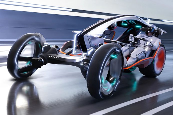 This wearable EV with the agility of a motorcycle + stability of a car is what we truly need in 2030!