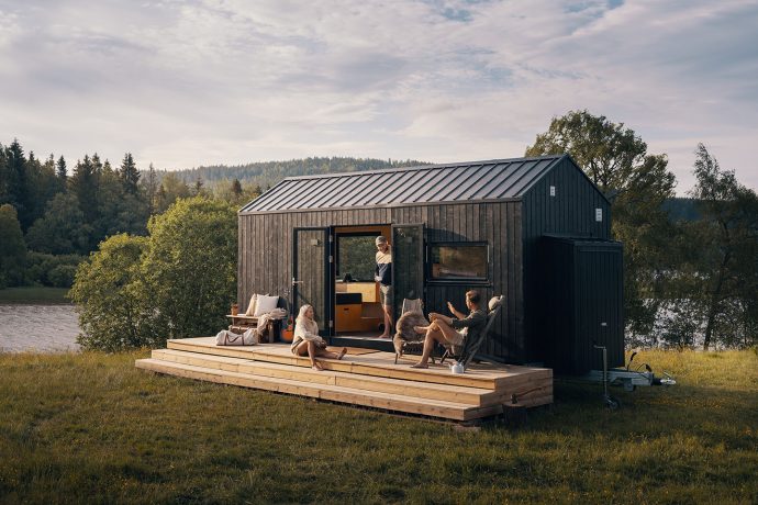 This wooden tiny house on wheels is designed to get you closer to nature while being sustainable!