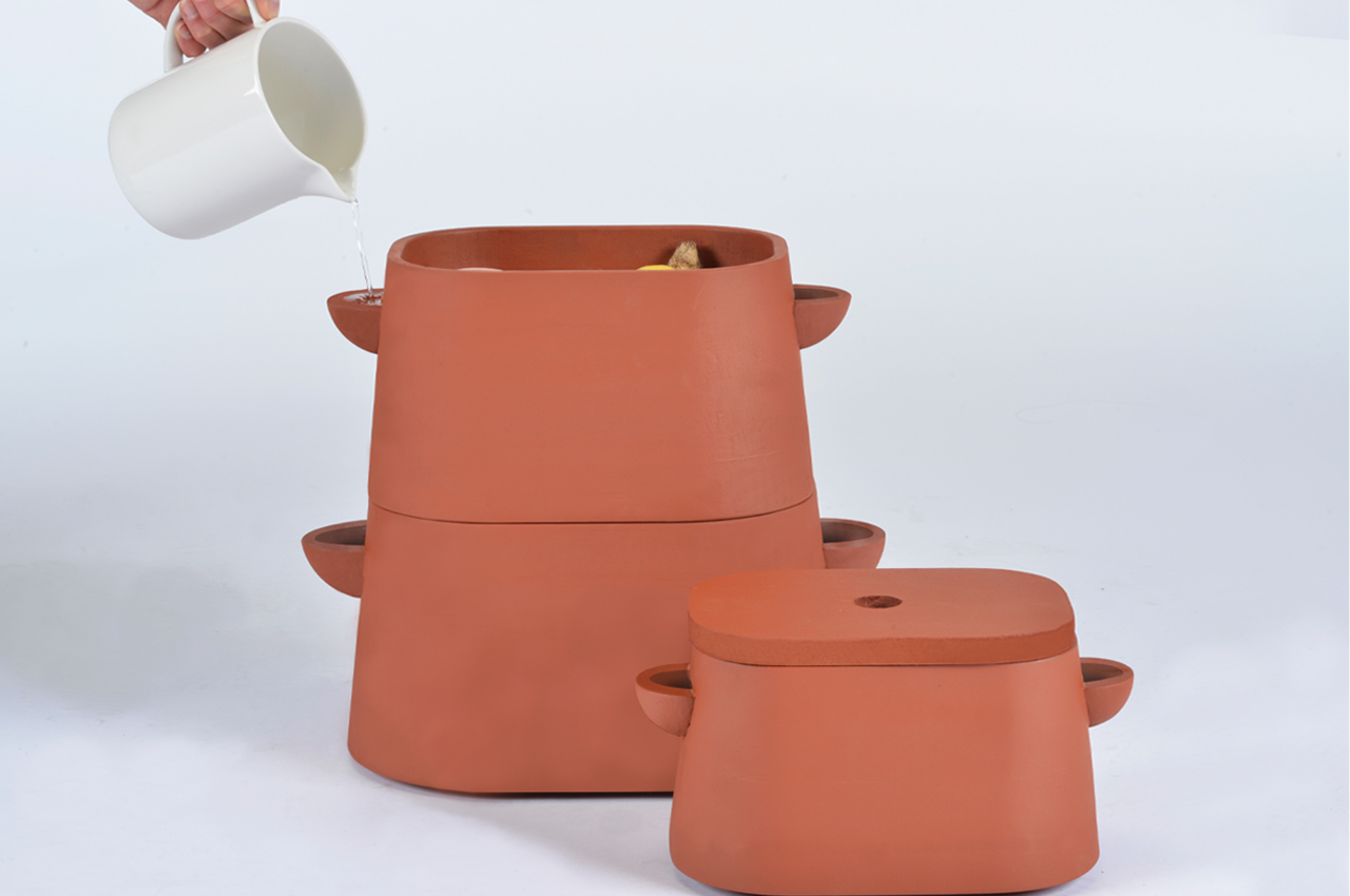 staal Nieuwjaar In dienst nemen This modular terracotta clay pot keeps food cool without any electricity  for refrigeration! - Yanko Design