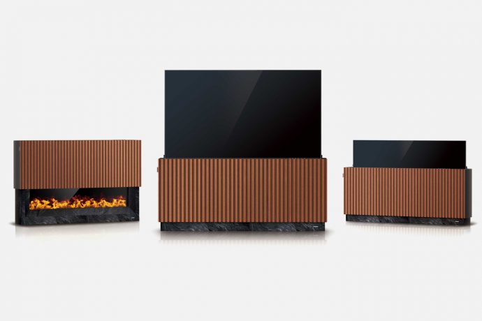 This shapeshifting TV turns into a virtual fireplace when you’re not binge-watching Squid Game on Netflix