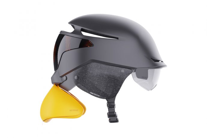 ‘Innovative Bicycle Helmet with auto-deploying neck airbag’ wins Bronze at the YD x KeyShot Design Challenge