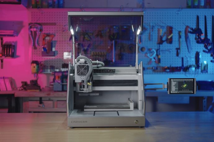 This tiny desktop CNC machine with lathe and laser modules puts powerful fabricating tools right at your fingertips