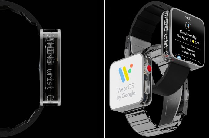 Nothing smartwatch design with transparent sides of the dial has “Nothing” to hide!
