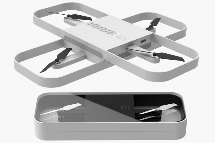 This compact aerial photography drone fits inside your sling bag, deploys in an instant