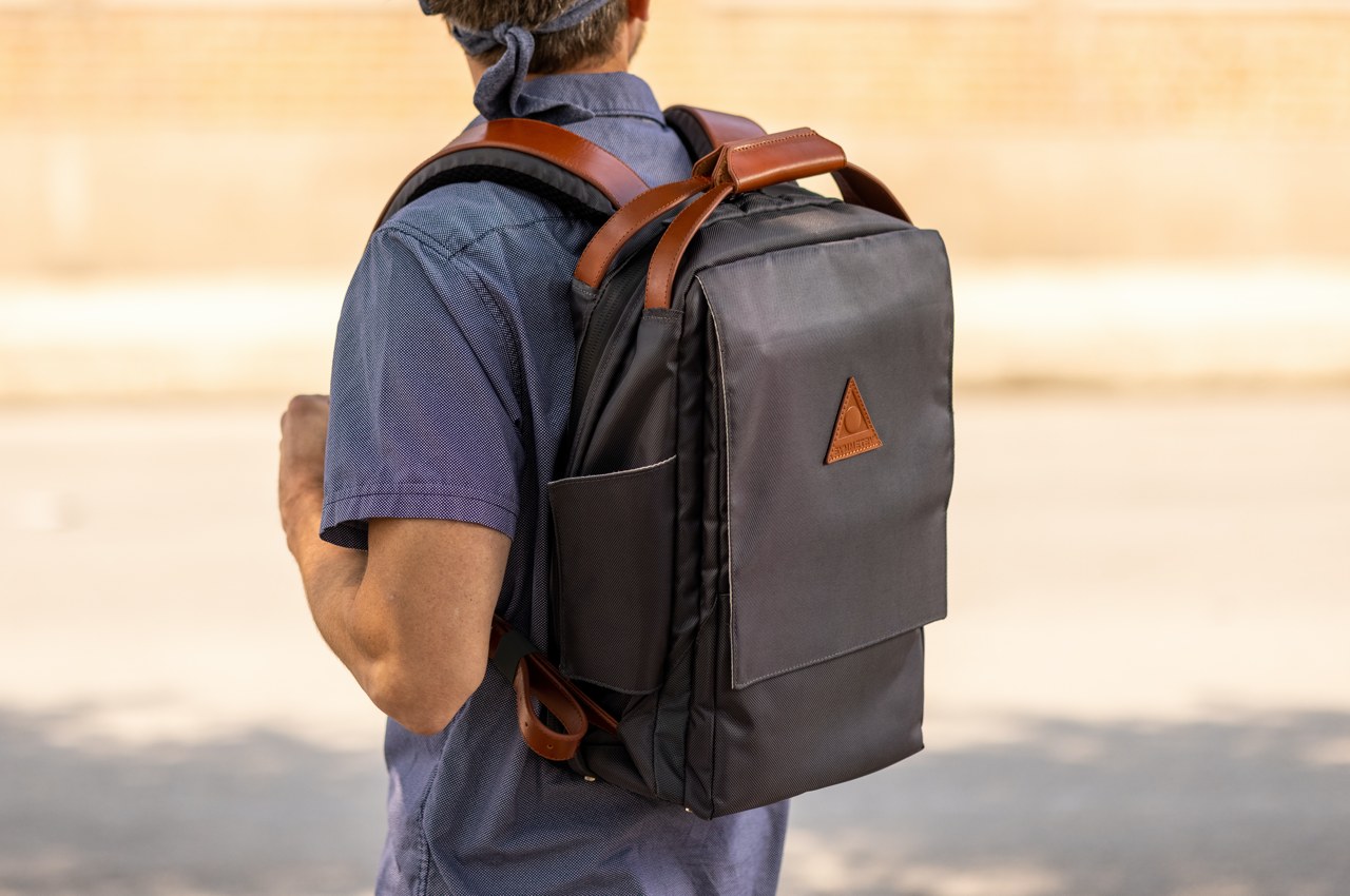 This ergonomic urban-friendly backpack was co-designed with chiropractors to support your spine
