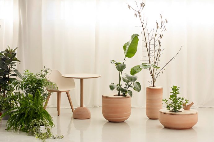This furniture collection also doubles up as pot planters with an ultimate Japandi vibe!