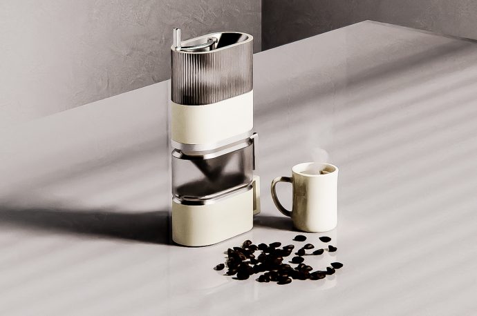 Inspired by Jenga, this modular coffee maker stacks everything you need in a sleek appliance