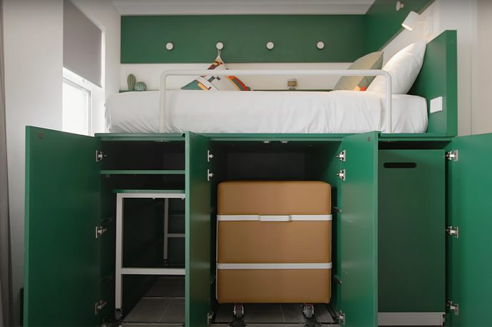 This multifunctional furniture system designed to create more living space is the solution tiny apartments need!