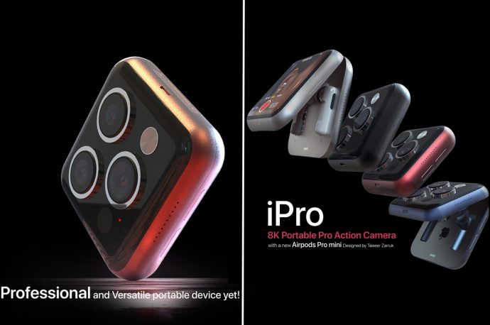 This union of iPhone 13 Pro on the outside doubles as your AirPods case is best interpretation of a flip iPhone!