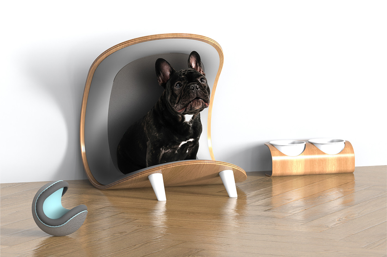 This sleek modern pet furniture collection ditches fluff for a stylish blend of comfort and aesthetics!