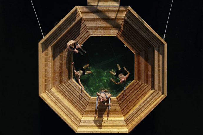 This modular open-air pool can be disassembled and moved throughout Copenhagen’s harbor!