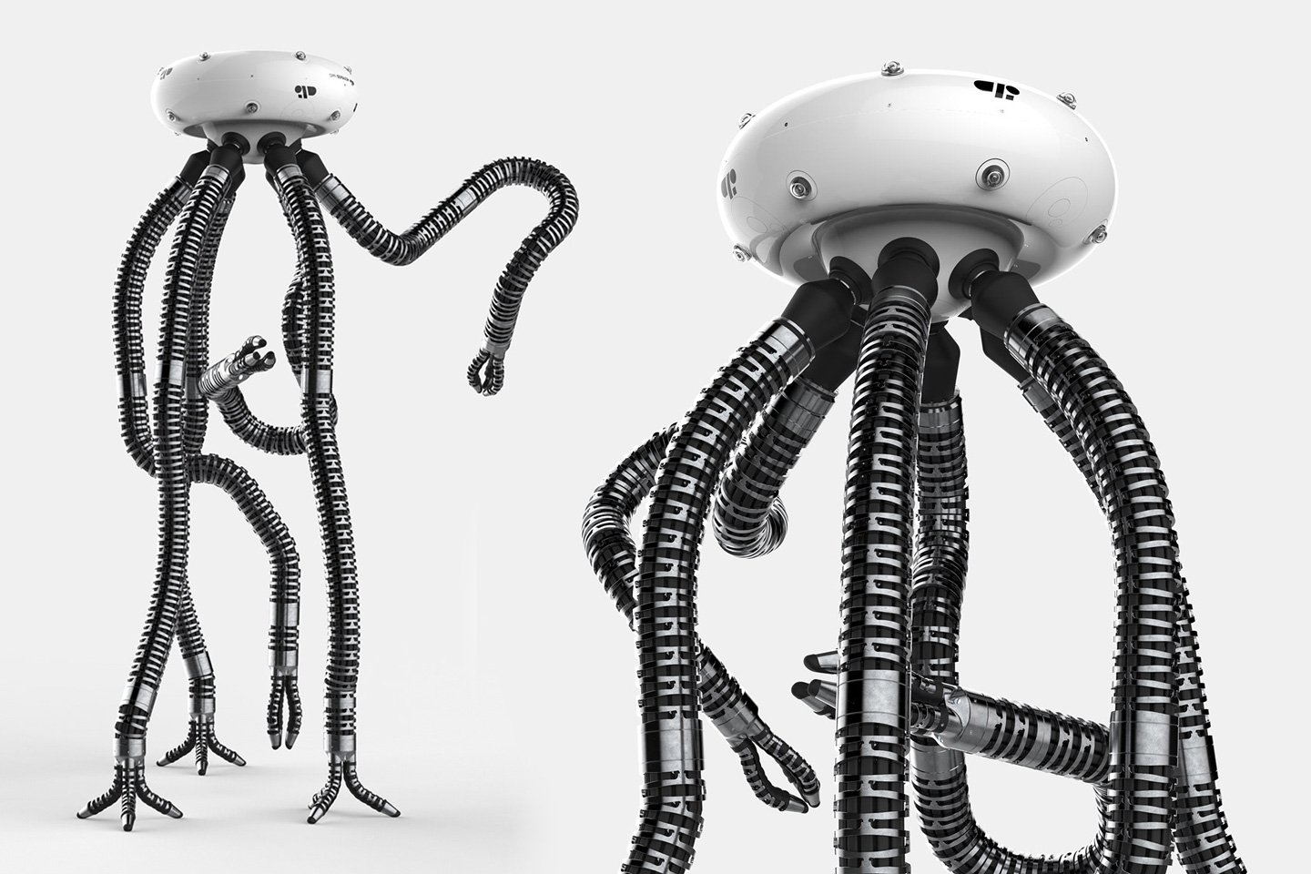 No, Doctor Octopus doesn’t have a minion drone. The Hexapod is a ‘non-evil’ robot that harvests fruits.