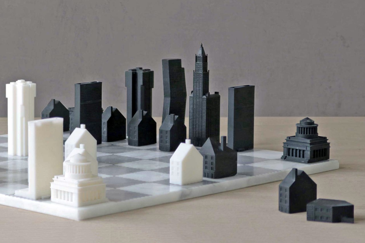 Stylish Chess Set Pieces Modeled After Iconic NYC Architecture