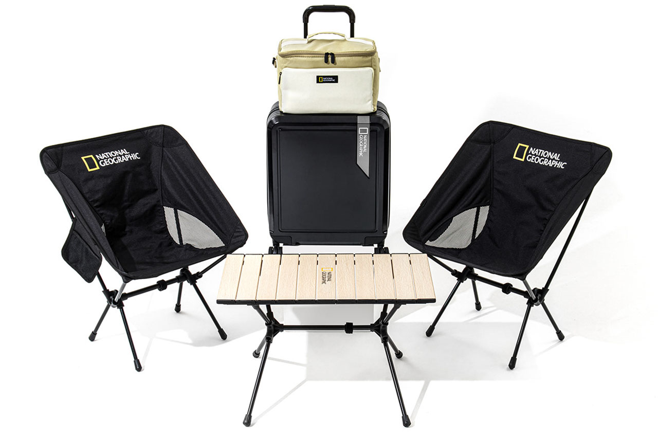 Designed for National Geographic, this collapsible camping 