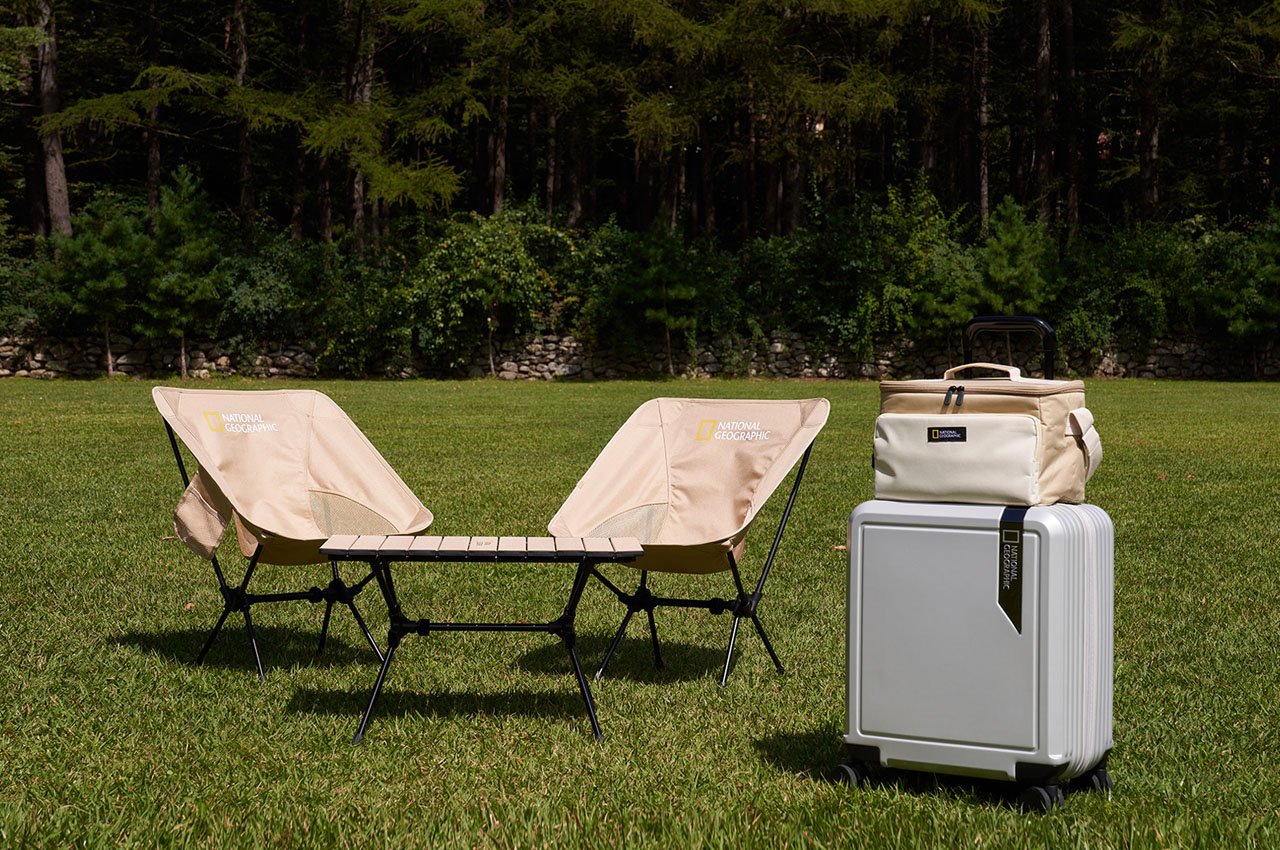 Designed for National Geographic, this collapsible camping furniture 