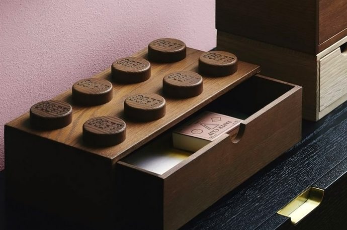 LEGO’s first-ever wooden homeware collection is the fun + functional element you need in your living space!