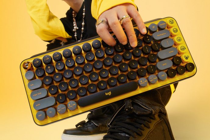 Logitech designed the perfect wireless keyboard for Gen-Z, complete with removable emoji keys!