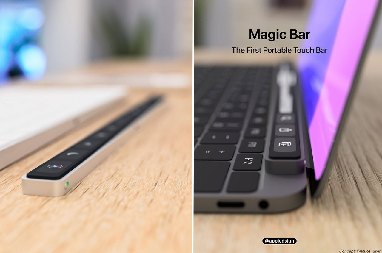 The Pro Touch Bar gets a second life as this portable, Apple-inspired accessory - Yanko Design
