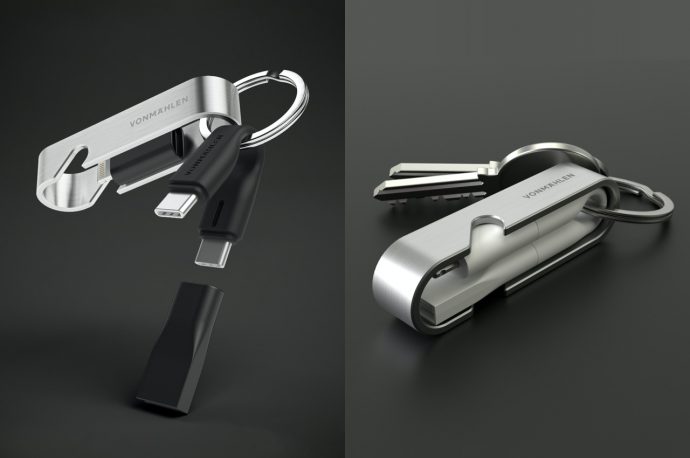 This 6-in-1 fast-charging cable is so ridiculously tiny, it literally fits on your keychain