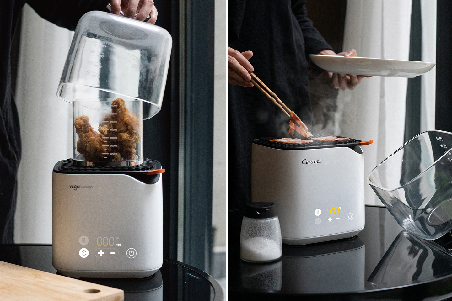 This air fryer and grill is compact, sleek, and lets you watch the  oddly-satisfying process! - Yanko Design