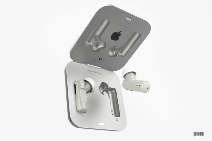 This Apple-inspired mini AirPods concept shrinks the classic earbuds down to the size of a bean!