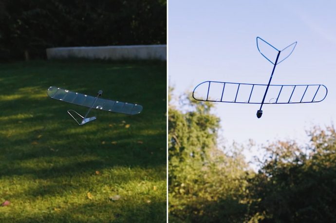 This immensely lightweight glider with wings of water can fly like the real thing. Watch the video!