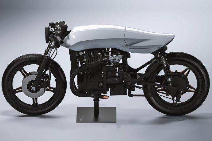 This sleek shape-shifting bike crafted from a Honda CX500 is a transforming design done right!
