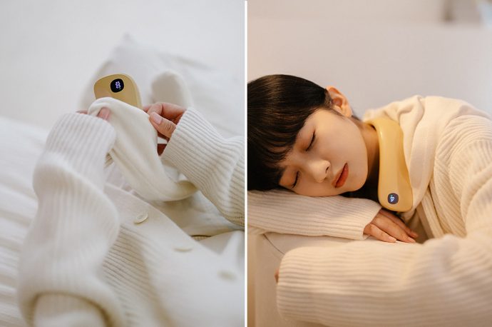 With precise temperature settings, this portable neck warmer is here to keep you warm this winter