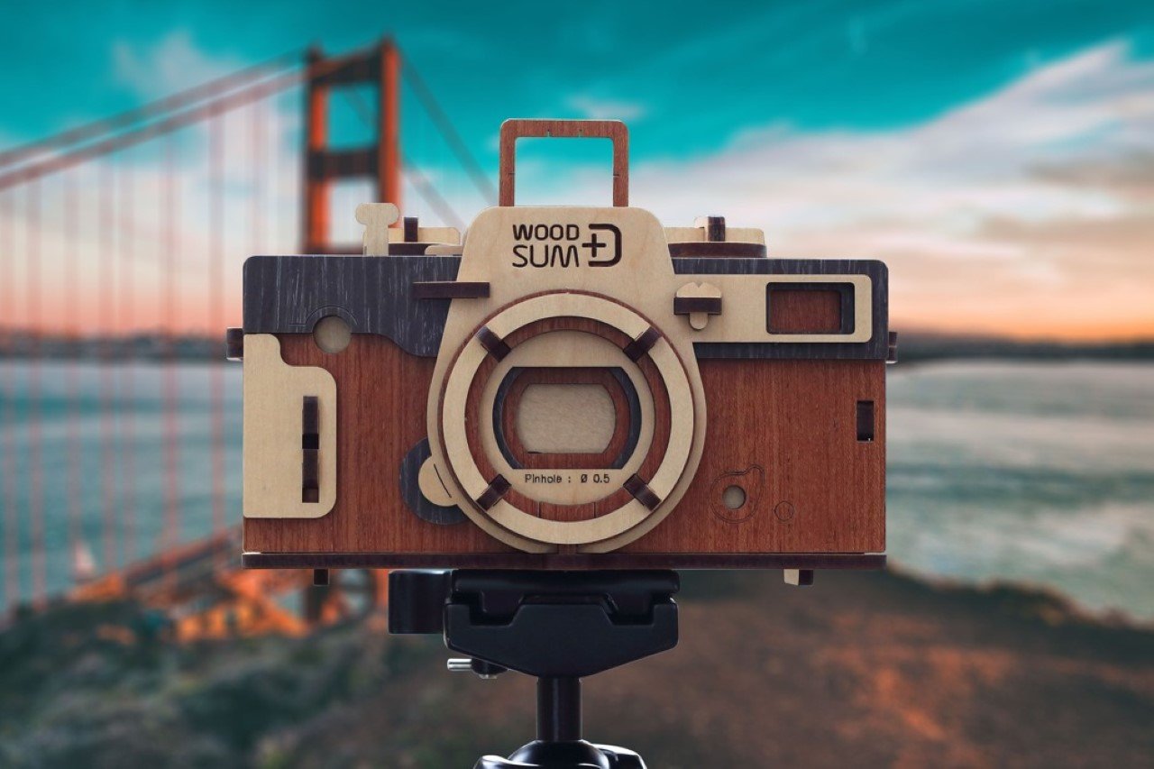 Woodsum DIY Retro Wooden Camera