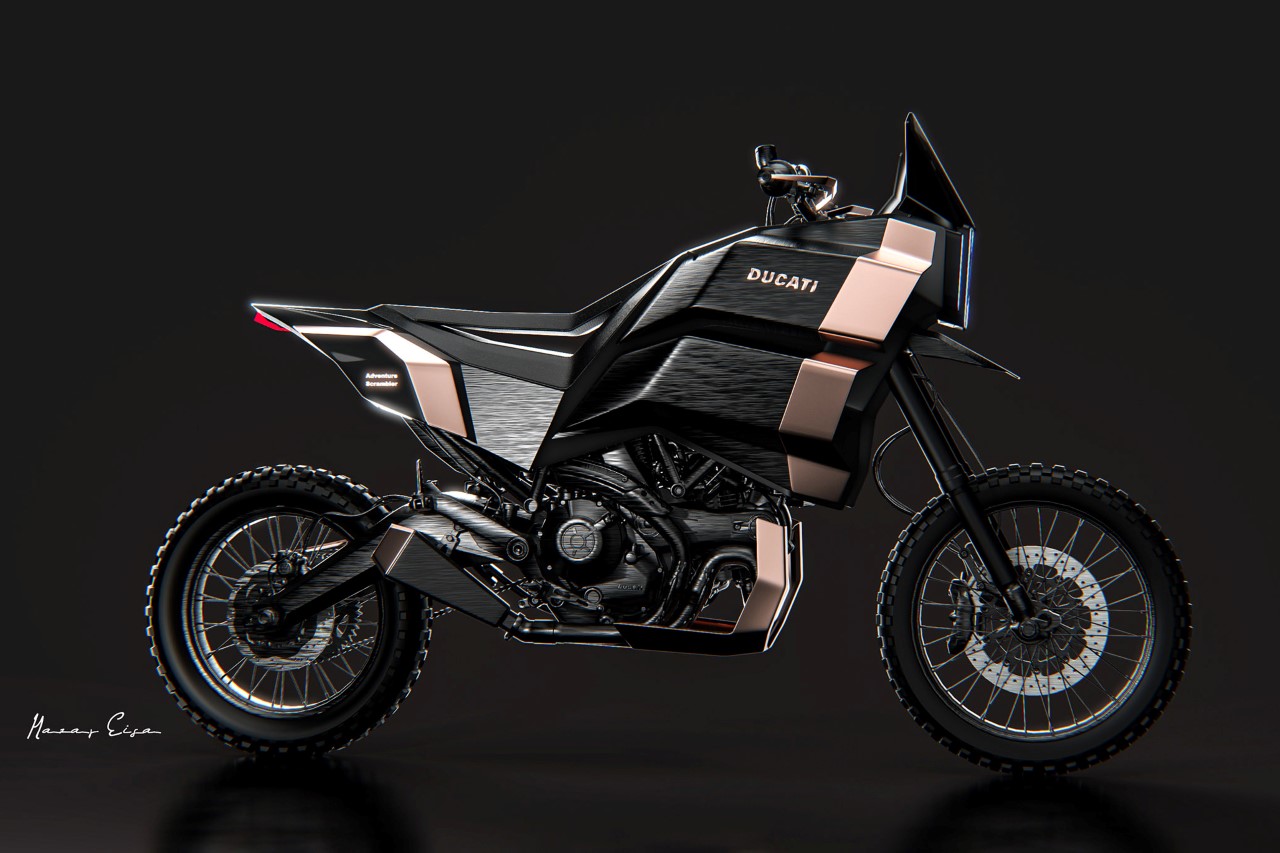 Ducati Adventure Scrambler Concept by Nazar Eisa