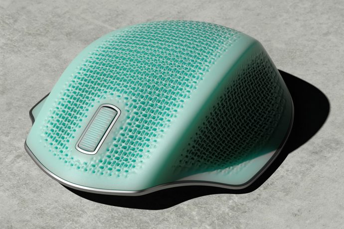 Inspired by Adidas, this wireless mouse is redefining ergonomics with its soft 3D printed mesh design