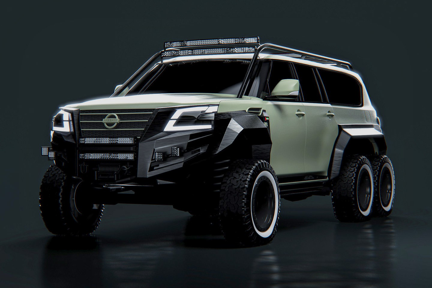 The Nissan Patrol Concept is a military-ready six-wheeled behemoth designed  to dominate roads - Yanko Design