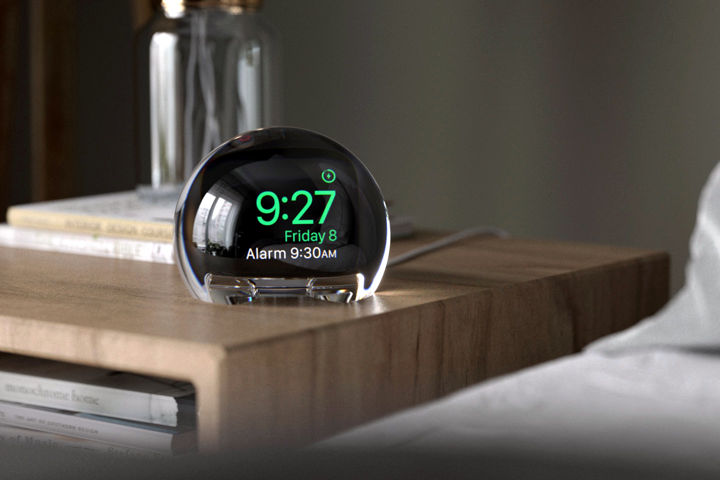 Nightwatch Magnifying Apple Watch Charging Dock