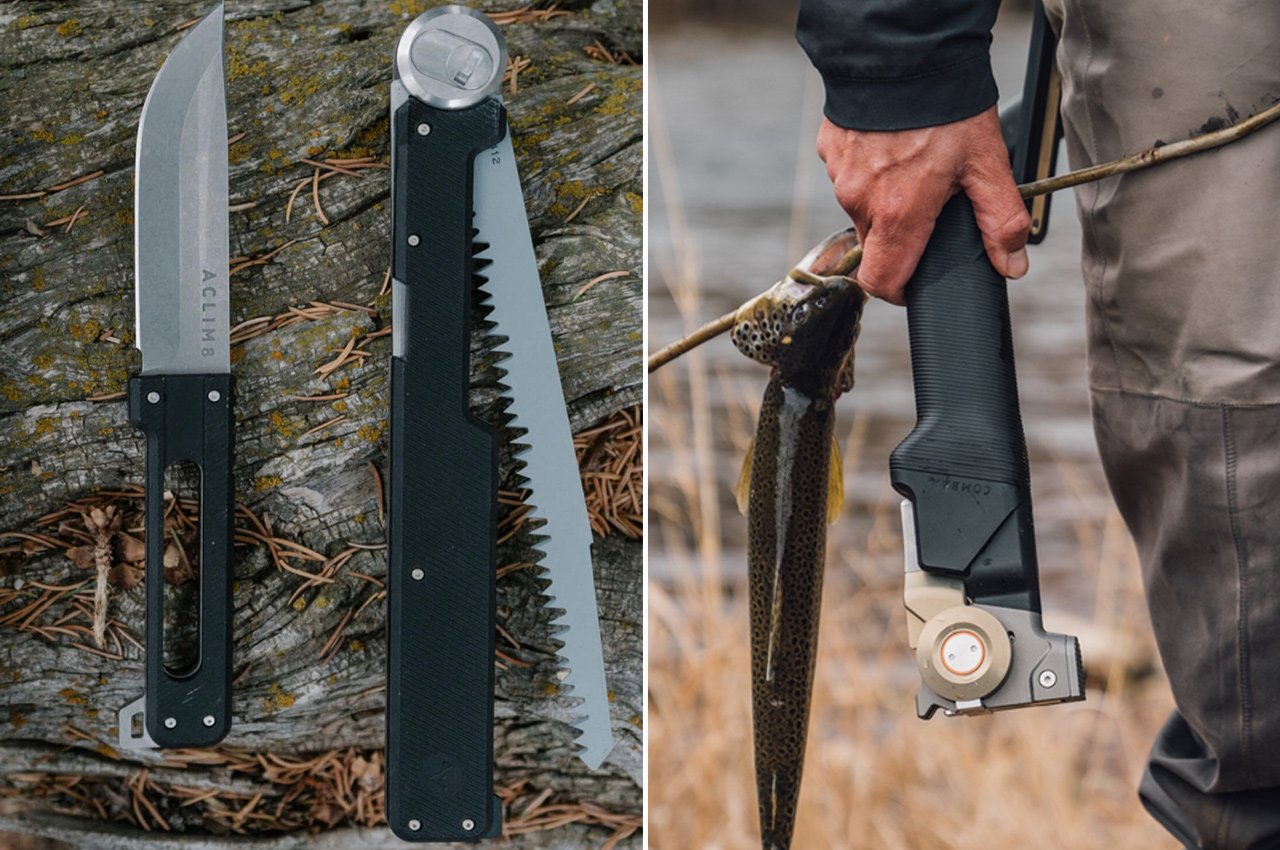 This Bushcraft Bow Saw Folds Up into Its Own Handles