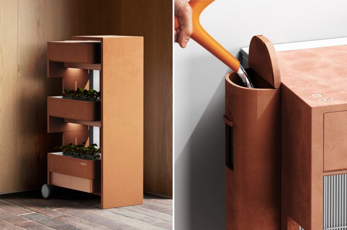 This architecture-inspired vegetable cultivator was designed for city dwellers to farm at home!