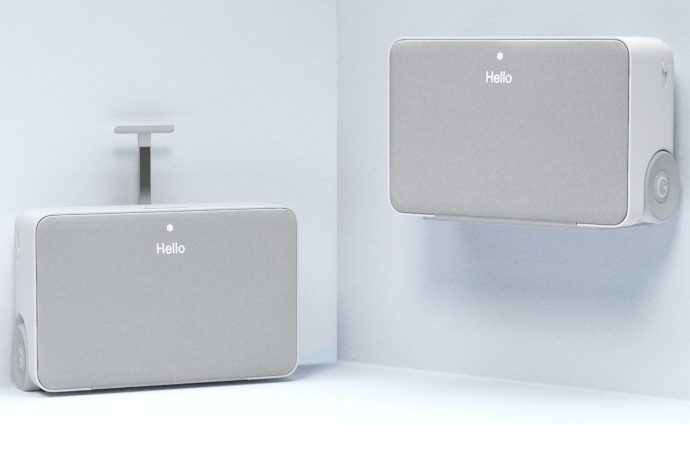 This smart mini fridge’s portable, wall-mountable design can be carried around like a suitcase!