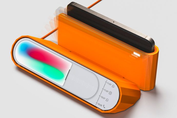 Reduce screen time with this wireless charging dock that shows notifications without disturbing your work mode!