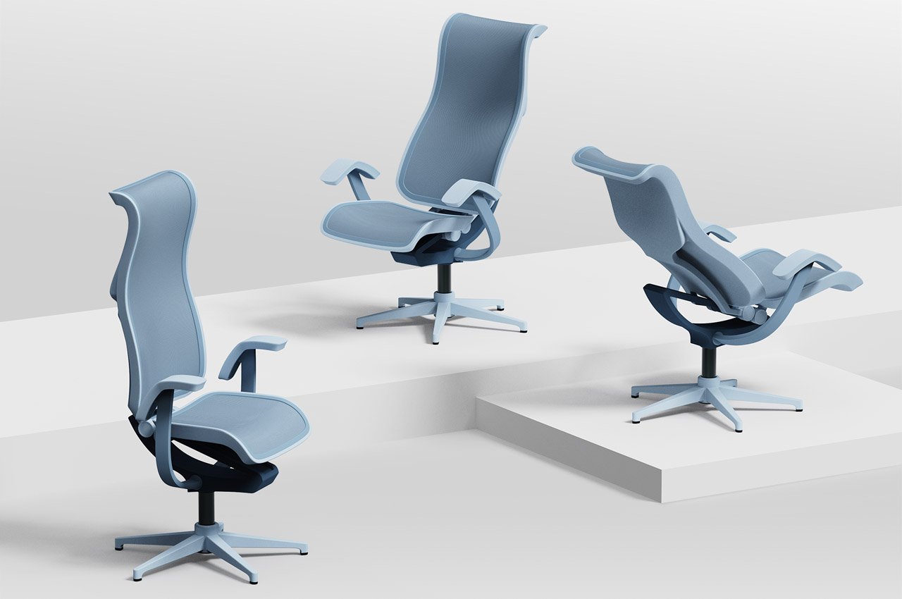 This smart chair morphs position + physical shape as your posture changes through the day