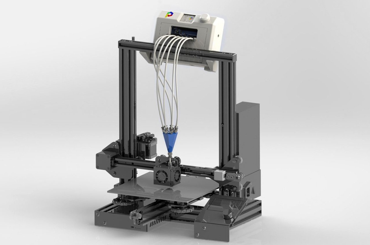 Want to turn your regular 3D printer into a multicolor 3D printer? clever printer attachment could help - Yanko Design