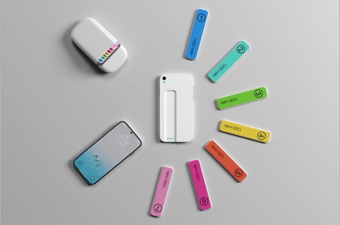 Modular power bank concept uses a series of wireless snap-on battery ‘bookmarks’ to give your phone 30 hours of charge