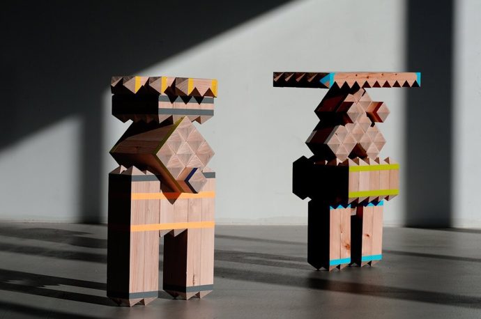 This modular furniture building system takes an artistic approach to construct functional and playful pieces