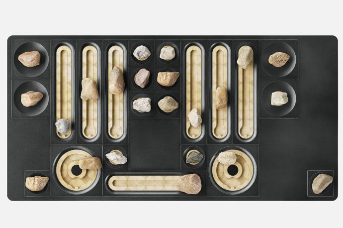 Using natural objects like stones, this Application Programming Interface communicates with any software