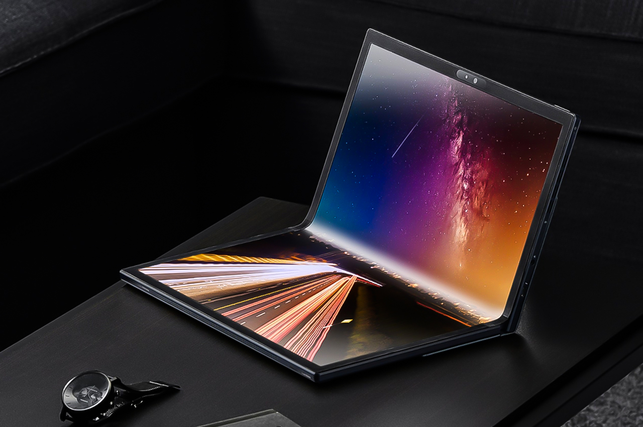 Wistron Foldbook concept: A 17 inch tablet or desktop that becomes a 10  inch laptop (foldable displays) - Liliputing
